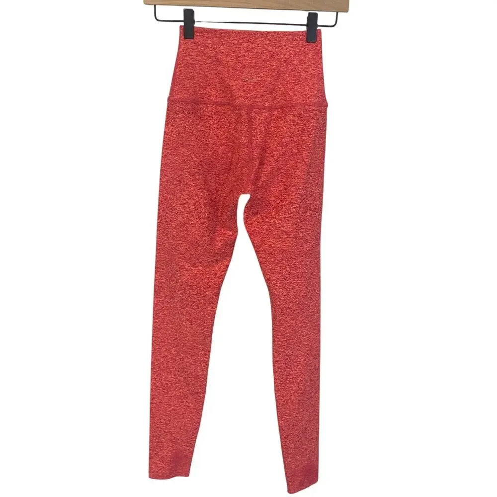 Beyond Yoga Space Dye Leggings Ankle Length Orange Pink High Waisted Sz S